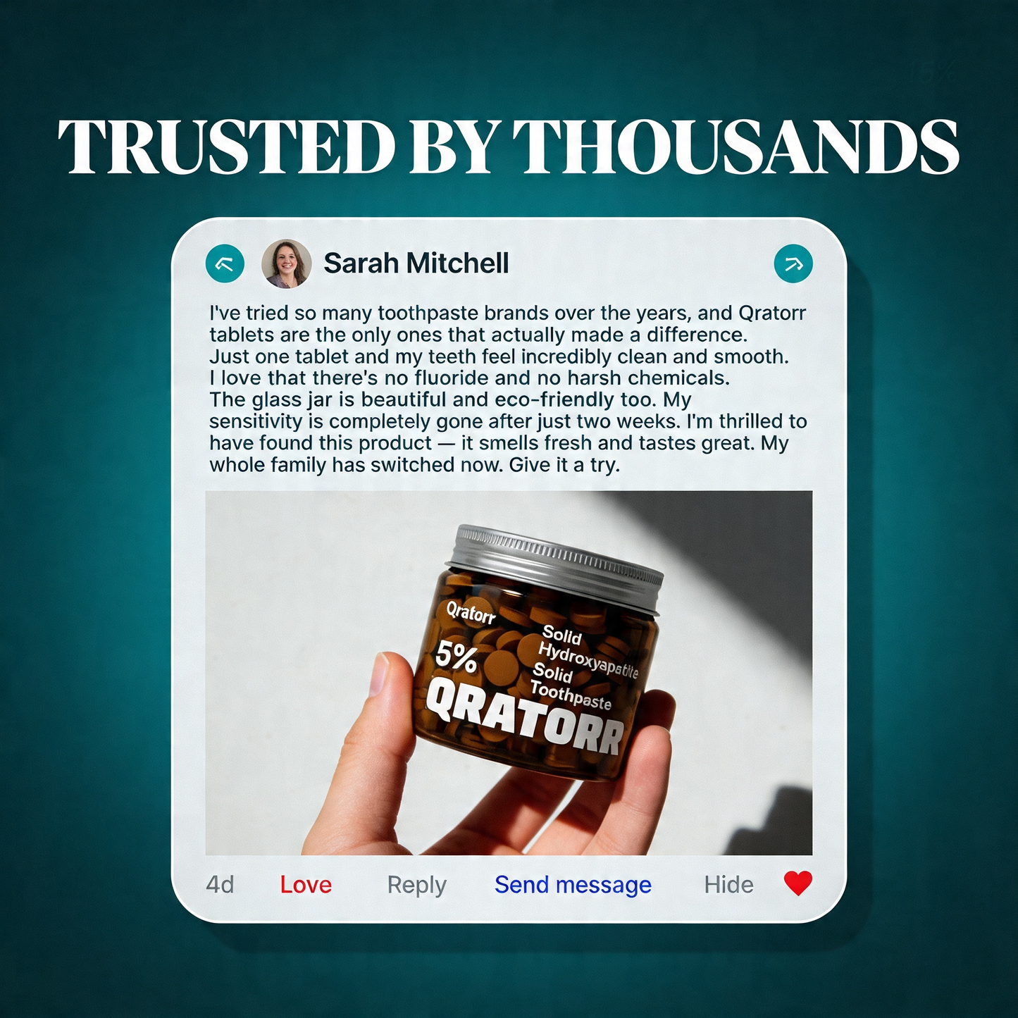 Hydroxyapatite Toothpaste Tablets